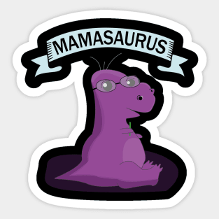 Dinosaur Mamasaurus Design Mother Sticker